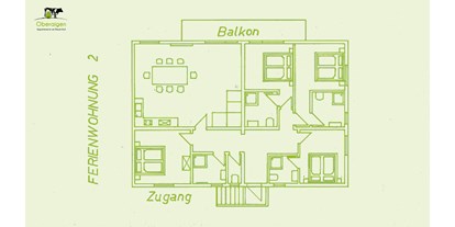 Pensionen - WLAN - Litzldorf (Uttendorf) - Wohnung 2 Kitzsteinhorn 8-10 Personen  - Oberaigenhof Ferienwohnungen Kaprun 