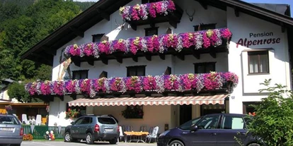 Pensionen - Spielplatz - St. Jakob in Haus - Frontansicht der Pension Alpenrose ***
Zell am See im Sommer  - Pension Alpenrose