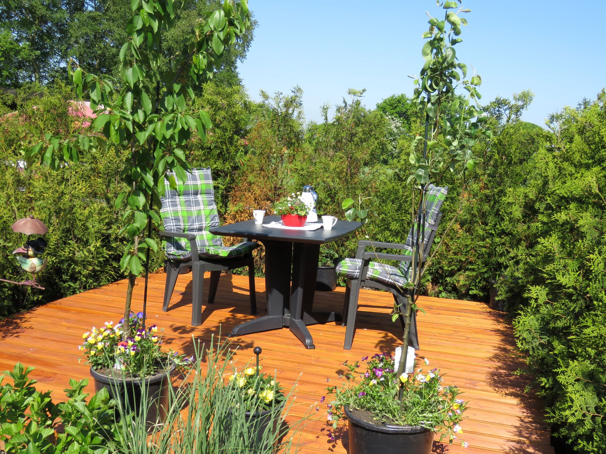 Frühstückspension - Gartenterrasse Ferienhaus Mariechen - Ferienhaus Mariechen an der Nordseeküste
