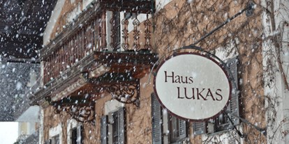 Pensionen - Balkon - Bad Häring - Winter  - Haus Lukas 