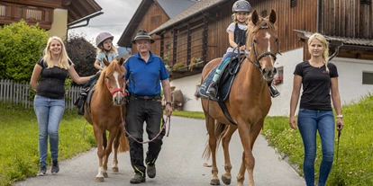 Pensionen - Kühlschrank - Baldramsdorf - Eine Abendrunde mit den Pferden - Historischer Bauernhof Schabus