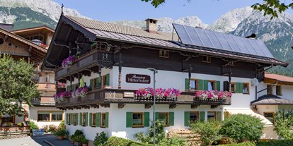 Pensionen - Restaurant - Sommer - Zimmer & Appartements Pension Hinterholzer