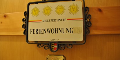Pensionen - Art der Pension: Ferienwohnung - Schörstadt - Auszeichnung - Appartement Sonja im Haus Carinthia am Nassfeld