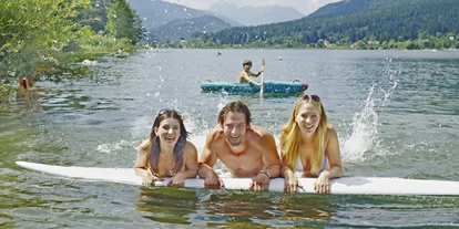 Pensionen - Kühlschrank - Schönboden - Schwimmen im Presegger See - Appartement Sonja im Haus Carinthia am Nassfeld