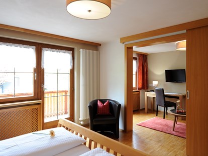 Pensionen - Balkon - Zimmer Wollgras - mit Schiebetüre, auf Anfrage auch als Mehrbettzimmer buchbar - Wohlfühlhaus Evelin