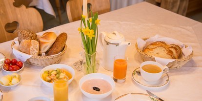 Pensionen - weitere Verpflegungsmöglichkeiten: Nachmittagskaffee - Riezlern - Ein stärkendes Frühstück für den Tag - Pension Daniel