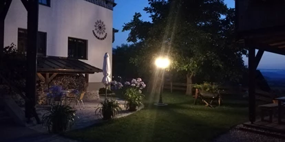 Pensionen - Garten - Dambach (Rosenau am Hengstpaß) - Abendstimmung - Ortnerhof Ennstal