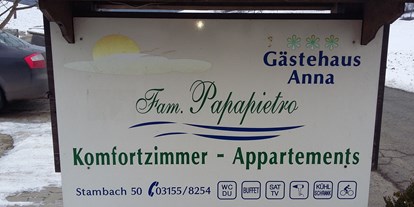 Pensionen - Kühlschrank - Steiermark - Was wir bieten? - Gästehaus Anna
