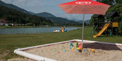 Pensionen - Wanderweg - Unterglainach - Spielplatz Pirkdorfer See - Pension Pirkdorfersee