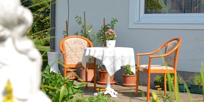 Pensionen - weitere Verpflegungsmöglichkeiten: Abendessen - Laas (Fresach) - Unser Garten - Frühstückspension Golker
