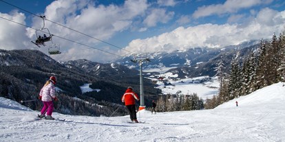 Pensionen - Umgebungsschwerpunkt: Strand - Sachsenburg - Skifahren im Familienskigebiet Weissensee - Pension Bergblick am Weissensee