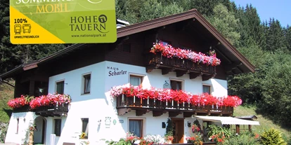 Pensionen - Garten - Arndorf (Mittersill, Hollersbach im Pinzgau) - Nationalparksommercard mobil ist im Preis inbegriffen. - Haus Scharler