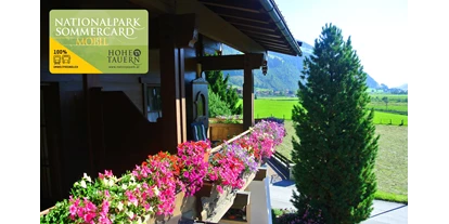 Pensionen - Umgebungsschwerpunkt: Fluss - Kirchberg in Tirol - Bei einem Aufenthalt in der Zeit vom 1.Mai bis 31.Oktober haben Sie die Nationalpark Sommercard bei Ihrer Übernachtung inclusive und genießen damit viele Inclusivleistungen  - Gästehaus Stotter