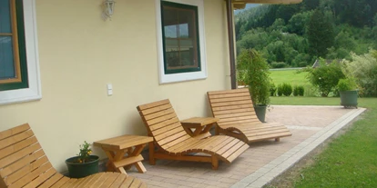 Pensionen - Ried im Zillertal - Reflexen im freien mit blick auf die Gerlosplatte - Obertrattenbachhof