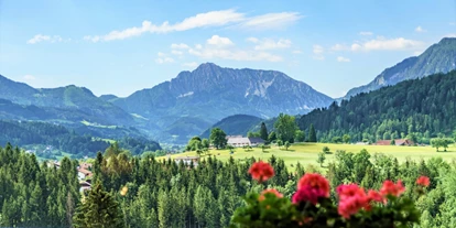 Pensionen - Umgebungsschwerpunkt: See - Oberösterreich - Traumhafte Aussicht auf die Berge der Urlaubsregion Pyhrn Priel - Haus Löger Apartments