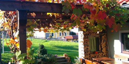 Pensionen - Spielplatz - Halt (Straß im Attergau) - Unsere Weinlaube - Pension Holzapfel