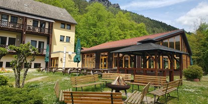 Pensionen - weitere Verpflegungsmöglichkeiten: Abendessen - Rathmannsdorf (Landkreis Sächsische Schweiz) - Aktiv-Hotel Stock und Stein