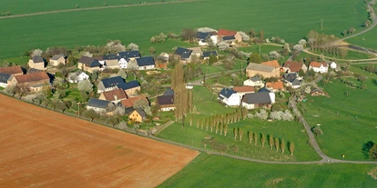 Pensionen - Umgebungsschwerpunkt: am Land - Colditz - Luftaufnahme von Beedeln - Pension Hahn