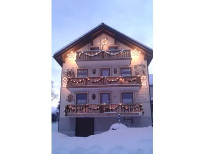 Pensionen - Balkon - Plößberg - Winter - Pension Haus Sonnenschein