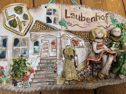 Pensionen - Garten - Detail Laubenhof - Pension Laubenhof