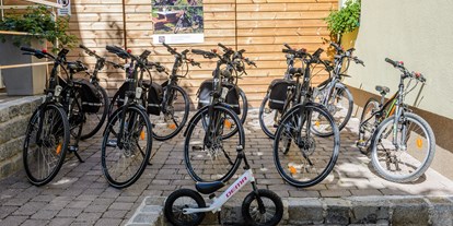 Pensionen - Garage für Zweiräder - Burgenland - Fahrradverleih direkt in der Pension - Pension Kral bike & wine