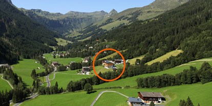 Pensionen - Wanderweg - Lämmerbichl (Mittersill, Hollersbach im Pinzgau) - Bio-Pension genaue Lage  - Bio-Pension Vorderlengau 