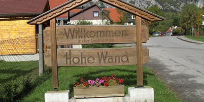 Pensionen - Frühstück: serviertes Frühstück - Wiener Alpen - am Beginn des Naturparks als idealer Ausgangspunkt für Naturerlebnisse - Haus Bergblick