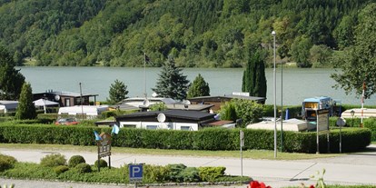 Pensionen - Restaurant - Bärnkopf - Balkonblick auf die Donau im Strudengau. - Gasthof & Camping Krenn