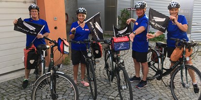Pensionen - WLAN - Pleißing (Artstetten-Pöbring) - Im Sommer machen viele Radfahrer aus dem In- und Ausland im Haus Barbara Station. - Frühstückspension Haus Barbara