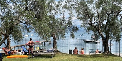Pensionen - weitere Verpflegungsmöglichkeiten: Nachmittagskaffee - Trentino-Südtirol - Unsere Privat Strand, nur 10 minuten zu Fuss erreichbar  - Villa Schindler
