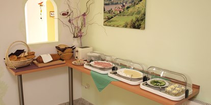 Pensionen - Umgebungsschwerpunkt: am Land - Wösendorf in der Wachau - Frühstücksbuffet - Weinbau & Gästezimmer Weidenauer