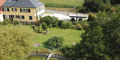 Pensionen - weitere Verpflegungsmöglichkeiten: Nachmittagskaffee - Zittau - Genesungsort Landhaus Dammert von oben - Genesungsort Landhaus Dammert