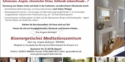 Pensionen - Spielplatz - Räckelwitz - Bioenergetische Meditation buchbar, eine wunderbare Stunde - Genesungsort Landhaus Dammert