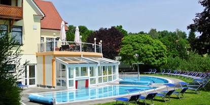 Pensionen - Frühstück: warmes Frühstück - Thermal- und Sportpool  - Ferienapartment  im Biodorf Bad Waltersdorf