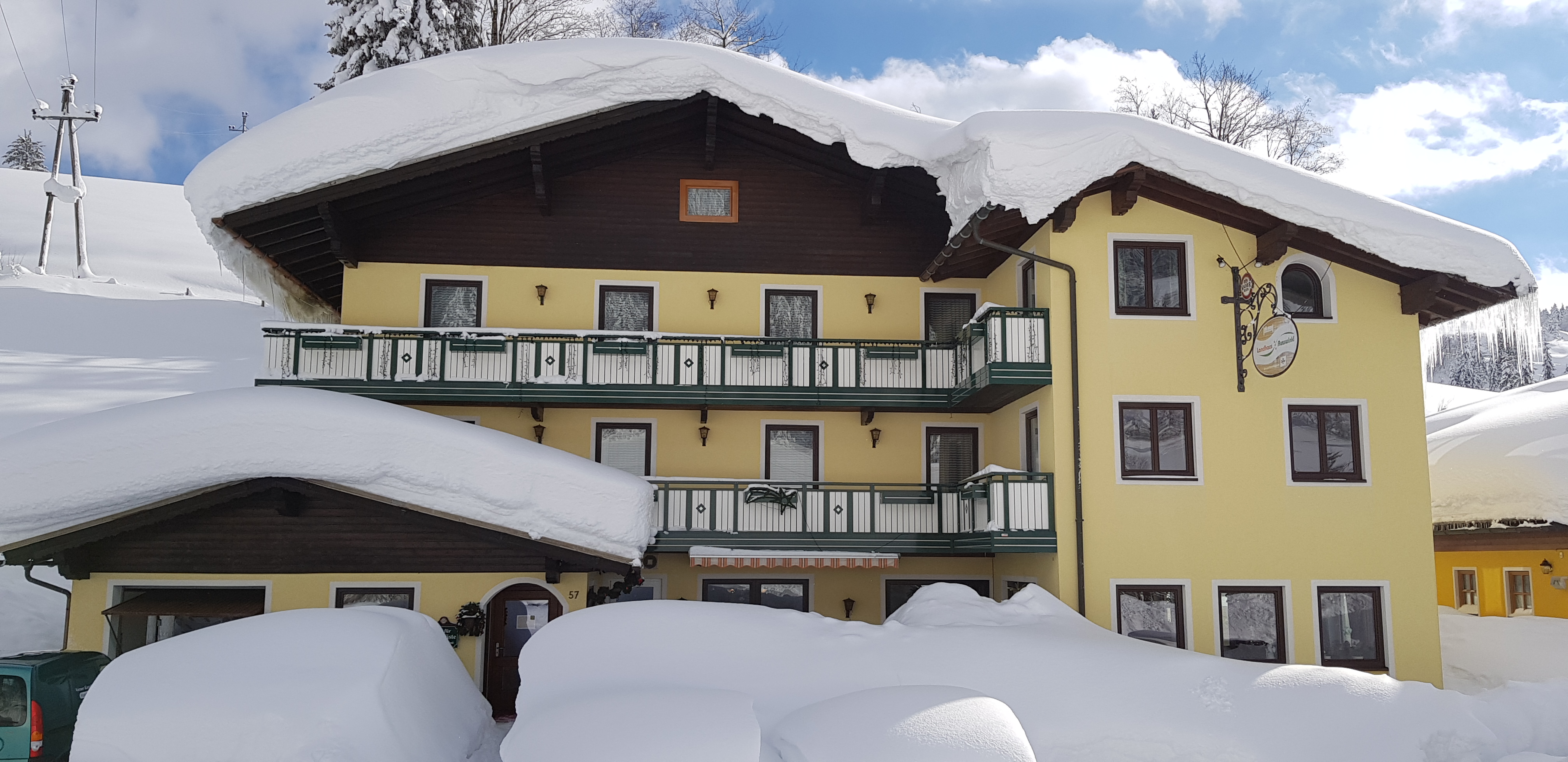 Frühstückspension - Winter in Russbach unser Hotel im Jänner 2019 - Landhaus Ausswink´l