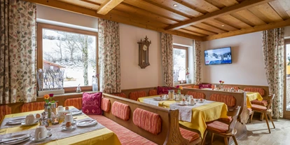 Pensionen - weitere Verpflegungsmöglichkeiten: Abendessen - St. Jakob in Haus - Frühstücksraum  - Cafe Pension Koller