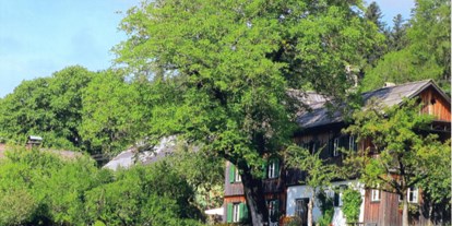 Pensionen - Terrasse - Grünau im Almtal - Gesamtansicht Hütterhof - Hütterhof