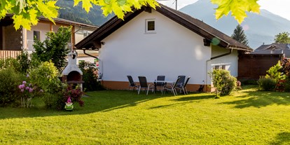 Pensionen - Garten - Radlach (Steinfeld) - Haus Scheiblauer Nassfeld Tröpolach skiing apartment summer  - Haus Scheiblauer