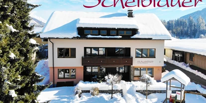 Pensionen - Langlaufloipe - Kleinsaß - Haus Scheiblauer Nassfeld Tröpolach skiing apartment view winter - Haus Scheiblauer