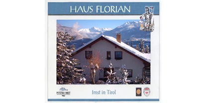 Pensionen - Terrasse - Fendels - Winter mit Blick nach Ötztal/Pitztal - Apart Haus Florian Imst Tirol