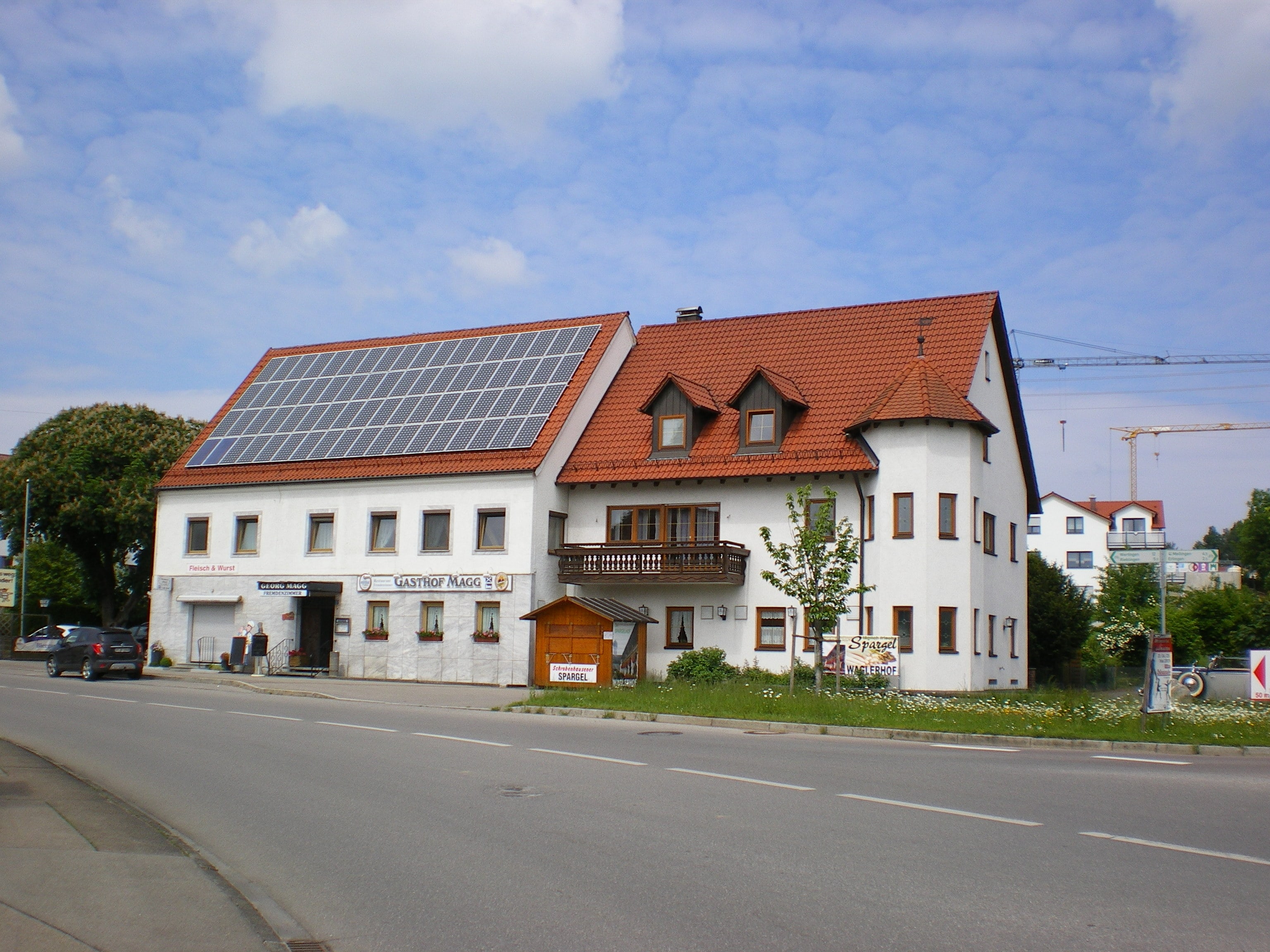 Frühstückspension - Ansich von der Strasse - Gasthof Magg