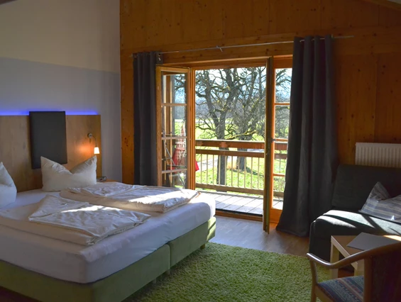 Frühstückspension: Ferienwohnung Schlafzimmer - Niederauer Hof