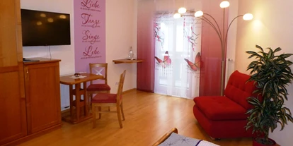 Pensionen - Steinbach an der Steyr - Wohnbereich im Doppelzimmer - Lehnerhof