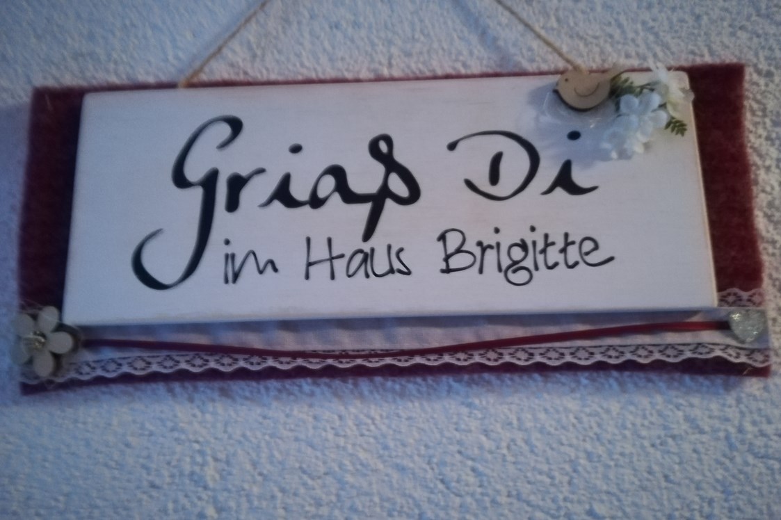 Frühstückspension: Willkommensgruß im Pitztaler Dialekt - Haus Brigitte