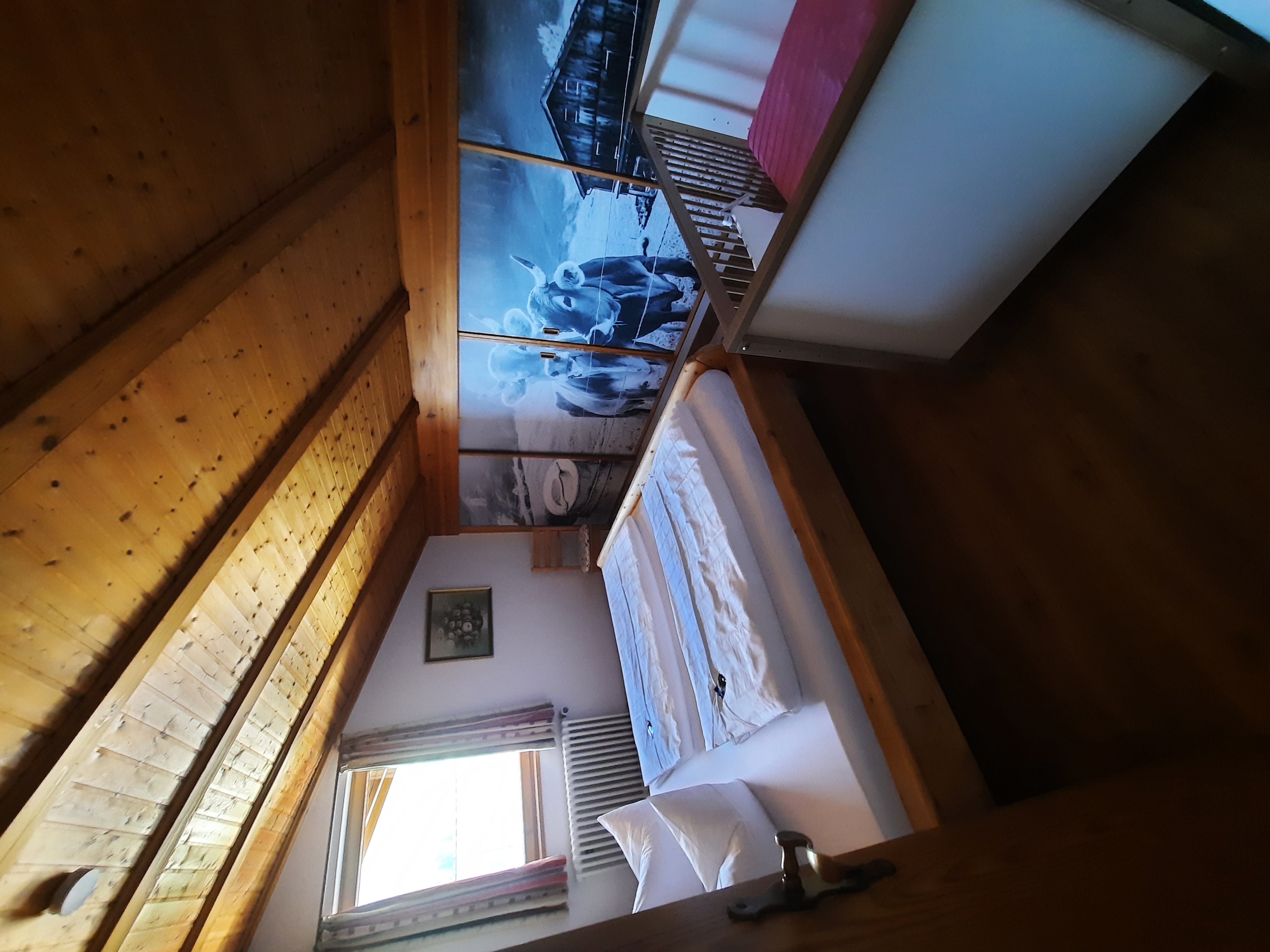 Frühstückspension: Schlafzimmer mit Doppelbett in der Familiensuite - Landhaus Wildschütz - Ferienwohnung mit Königscard