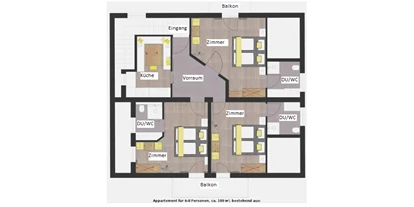 Pensionen - Serfaus - Appartement 1 Plan - Apart-Frühstückspension Stark