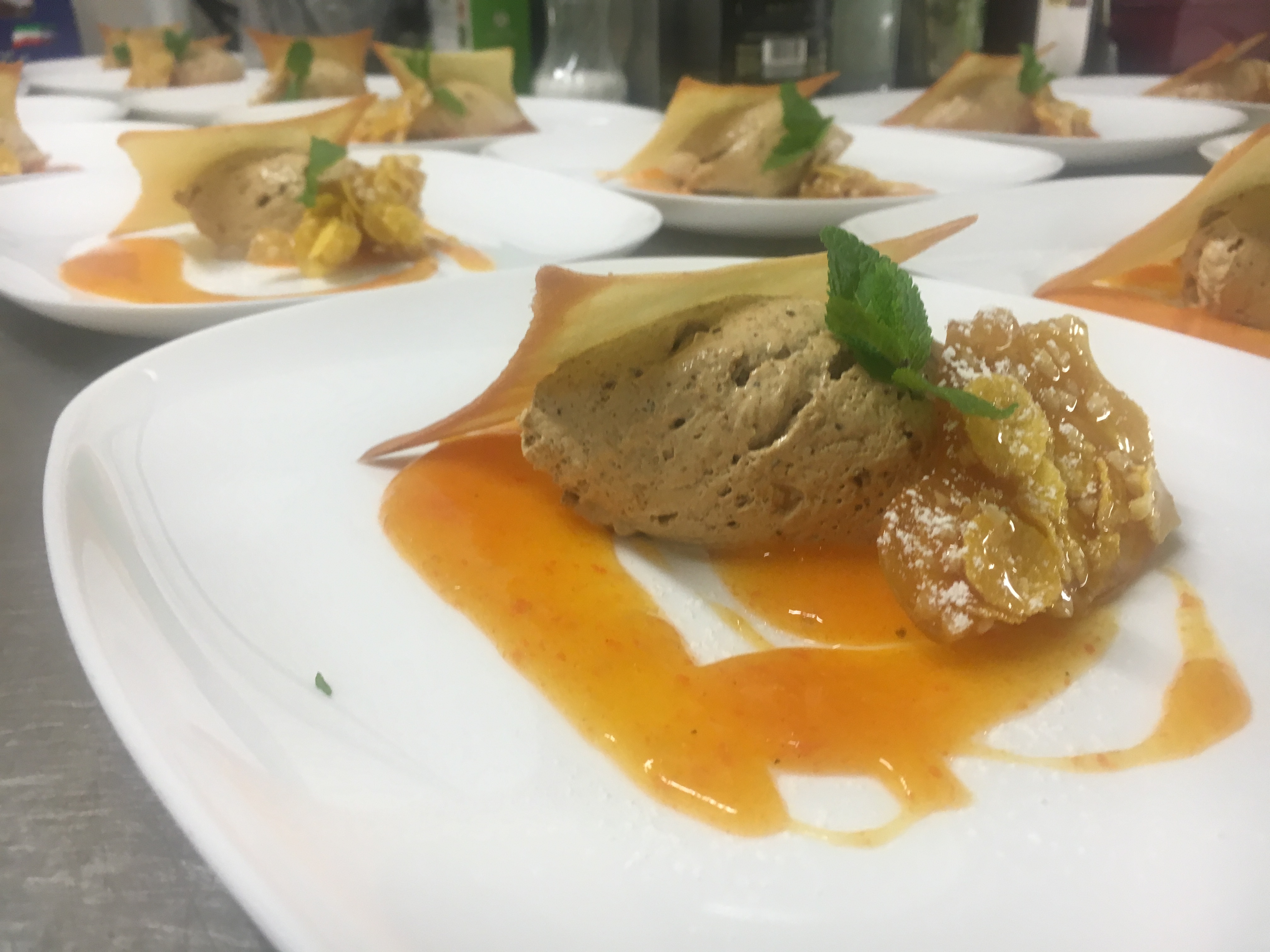 Pensionen - Kiens - Lebkuchenmousse mit Kakifrucht - Residenz Roanerhof