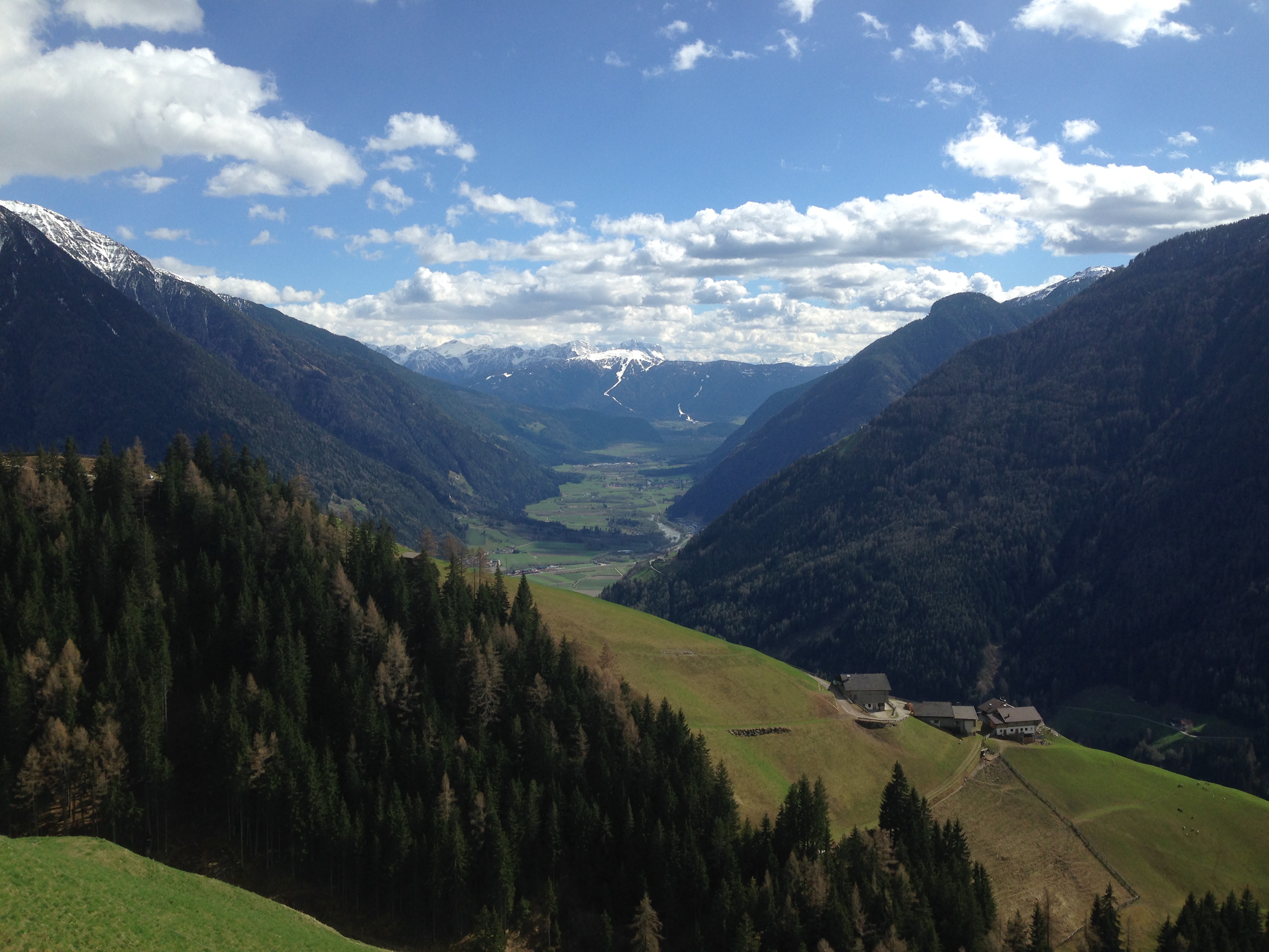 Pensionen - Kiens - Ausblick über das Tauferer Tal - Residenz Roanerhof