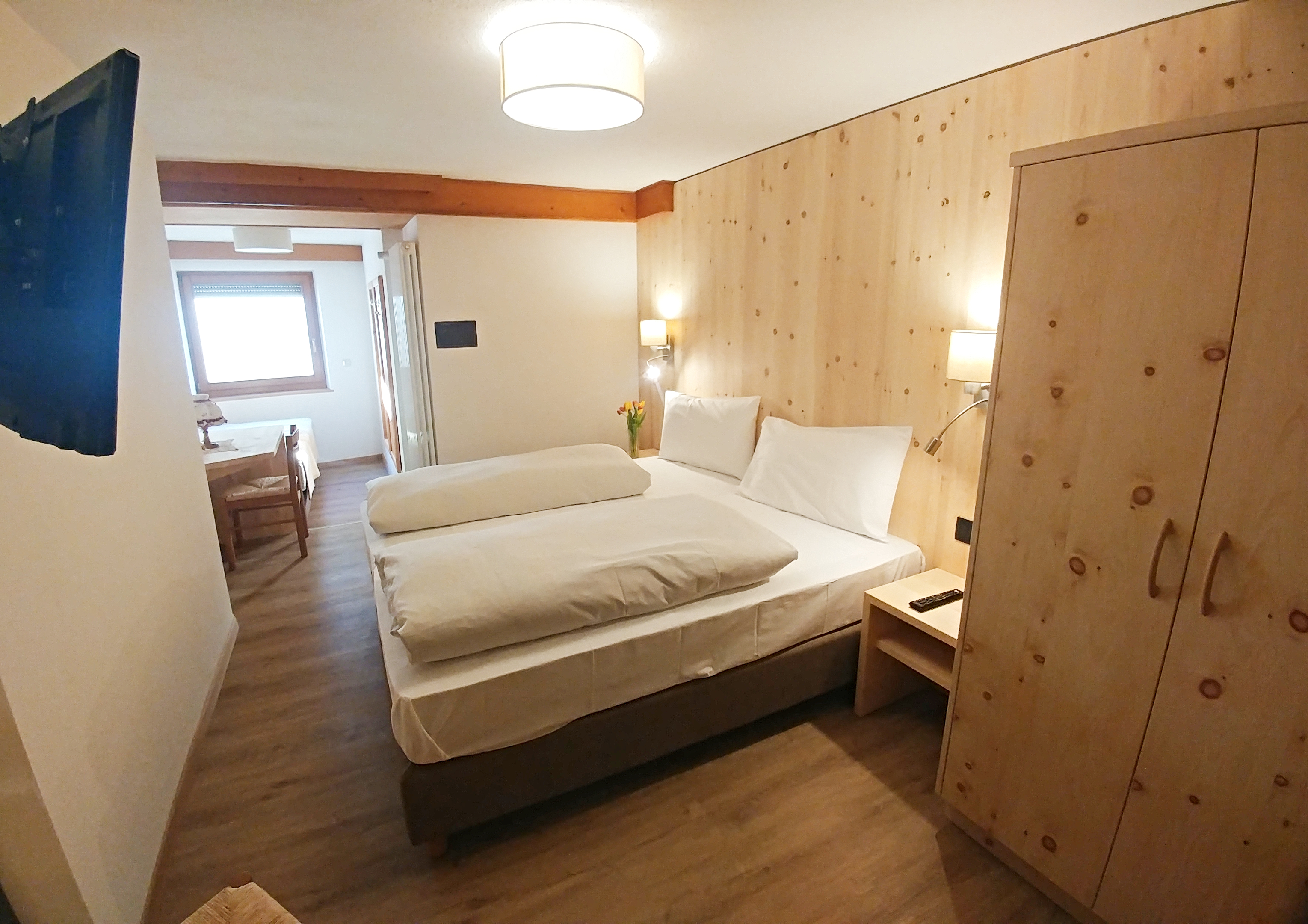 Frühstückspension: Doppelzimmer im Souterrain ohne Balkon, mit Fenster - Garni Gabrieli