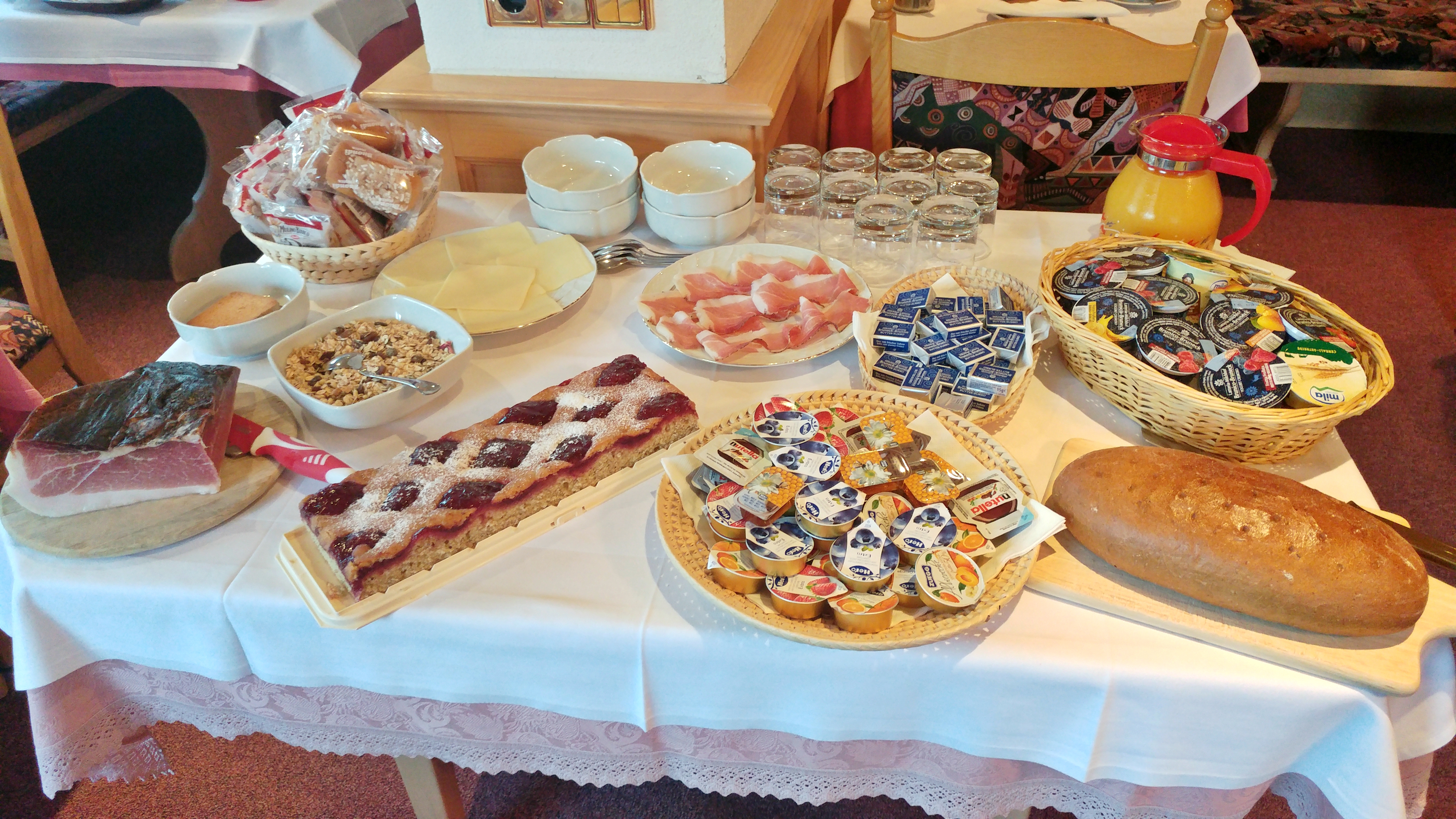 Frühstückspension: Frühstücksbuffet - Garni Gabrieli